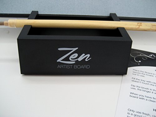 Zen Artist Board, Paint with Water Relaxation Meditation Art, Relieve Stress, Large Magic Painting Board Drawing with Watercolor, Bamboo Brush