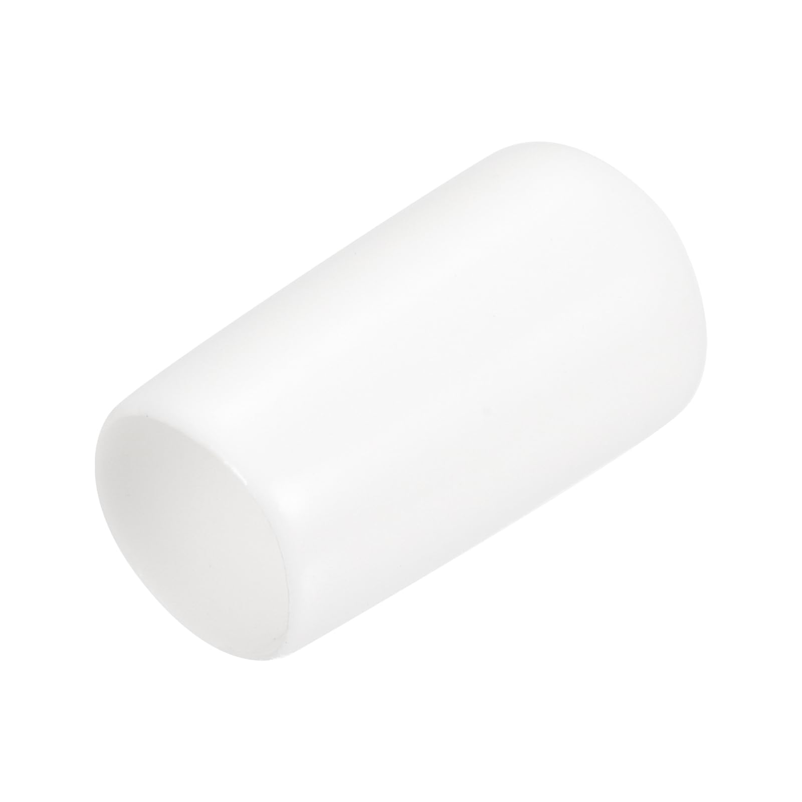 uxcell 20pcs Rubber End Caps 10mm ID Vinyl Round End Cap Cover Screw Thread Protectors White