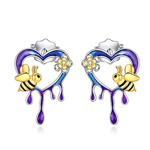 Aretes de mujer de plata fina con silueta de ciervo y búho elegante