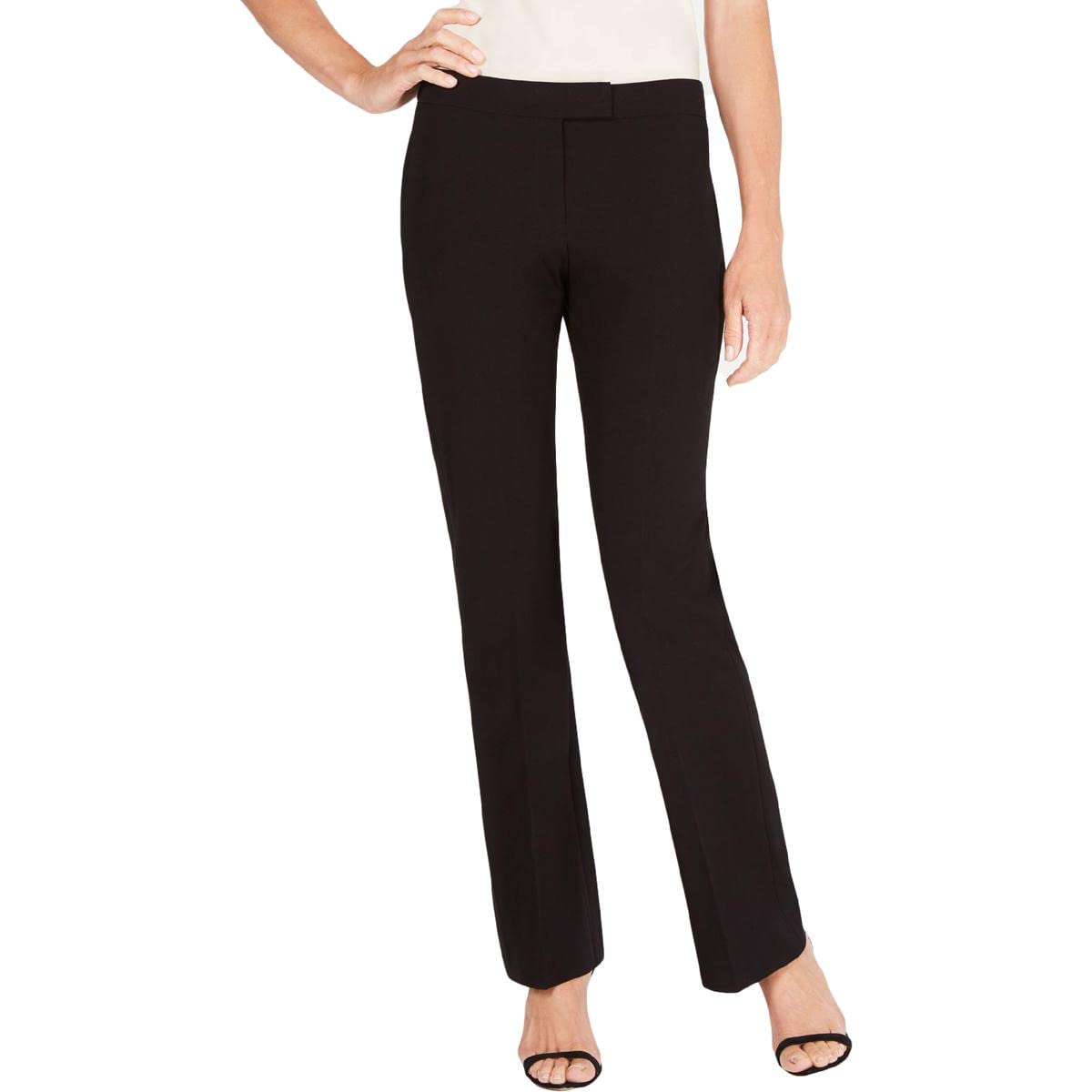 Anne Klein Womens Flare Leg Pants Anne Black 6 US