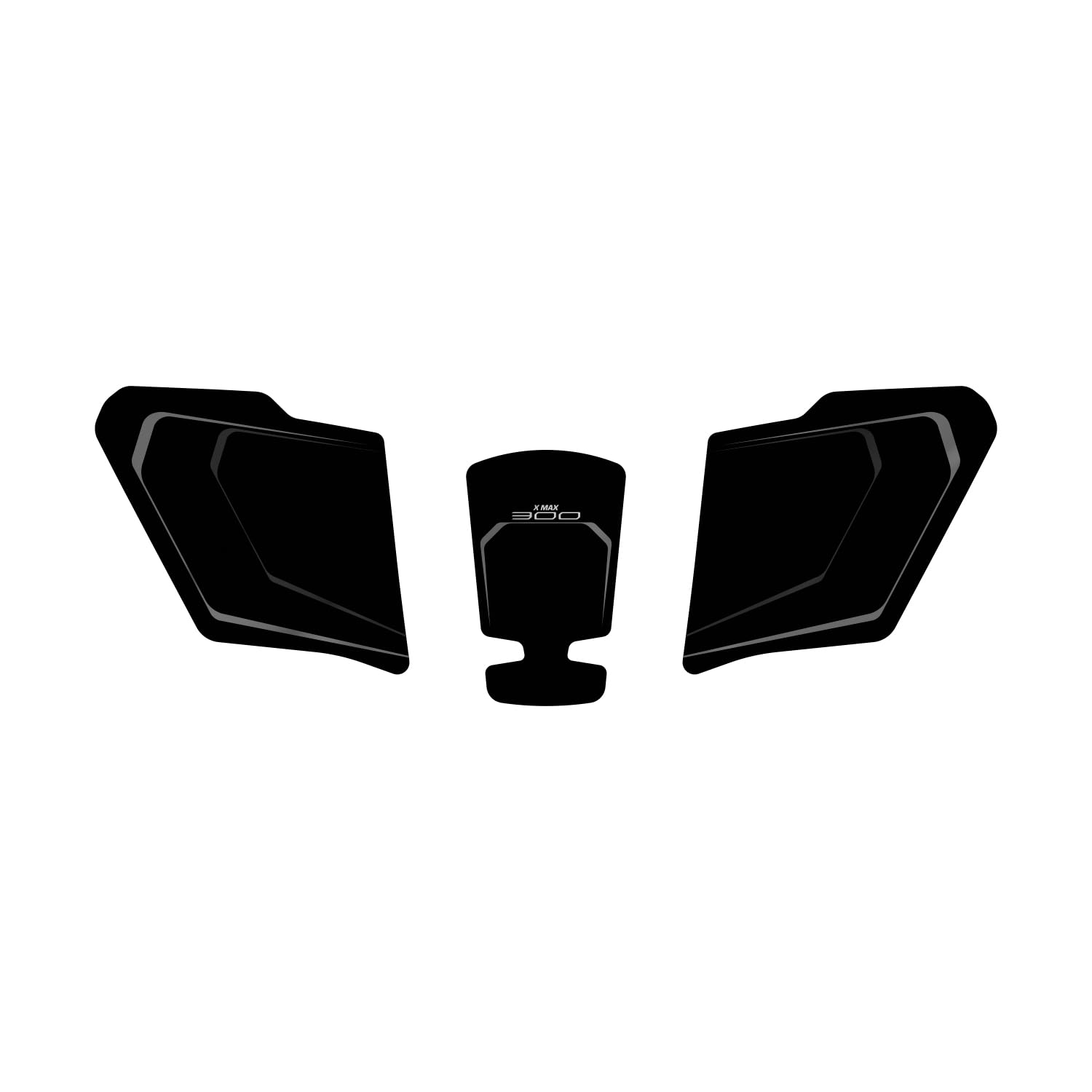 Az Graphishop - Protección para consola compatible con Yamaha Xmax 300 2021-2026, protección contra arañazos, fabricado en Italia FM-1200