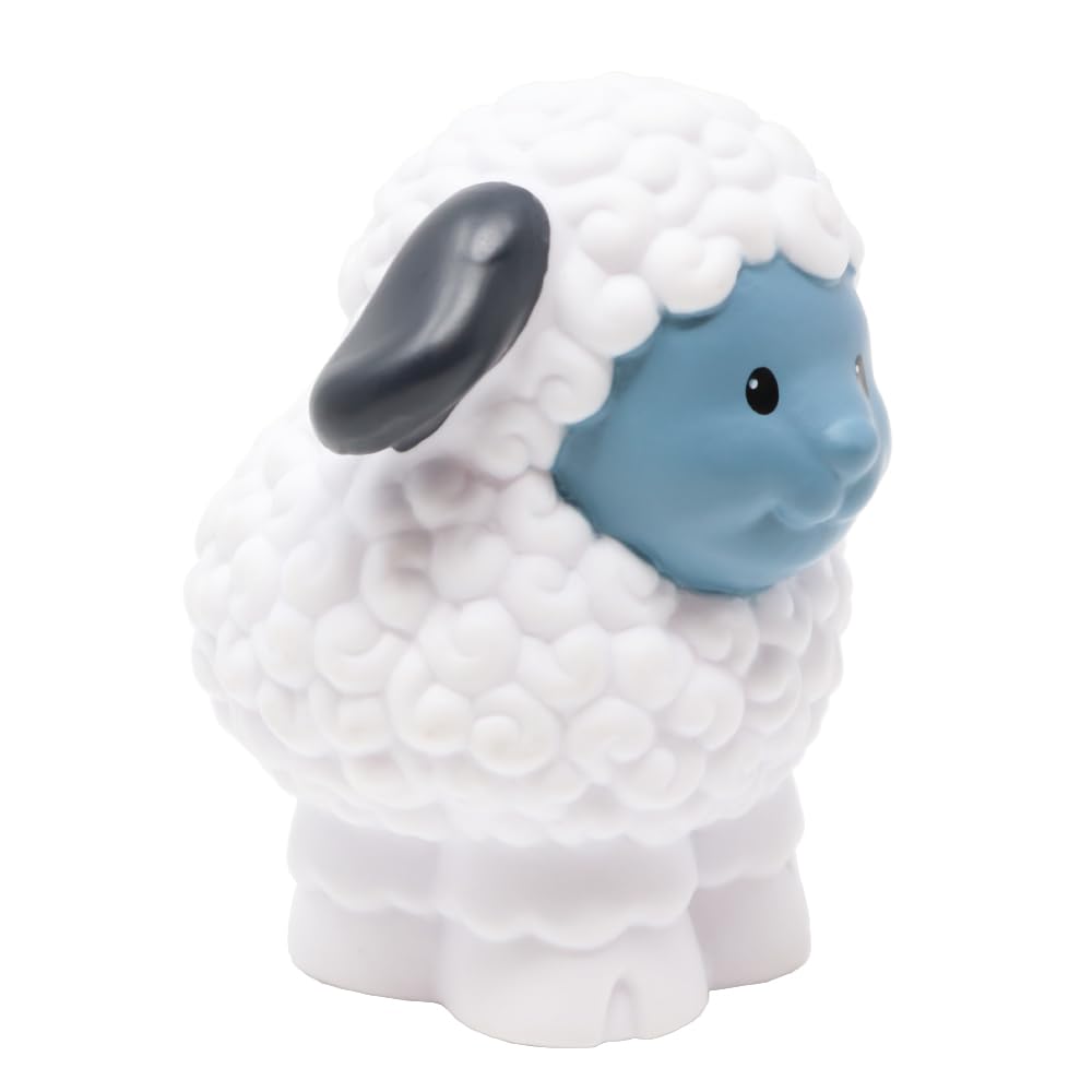 Fisher-Price Parti di ricambio per set da gioco da collezione J2404 per piccoli personaggi di Natale, Natività o fattoria, confezione di sei personaggi di animali, 2 pecore bianche, 2 mucche marroni e