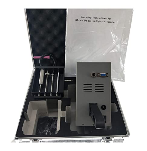 Cnyst Lab Viscometer Liquid Viscosity Meter With Rtd Temperature Sensor 4 Spindles Code Measuring Range 20 To 100,000Mpa·s #TOP5