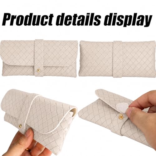 Image of Glasses storage bag Travel sunglasses myopia glasses storage bag Fashion leather storage bag