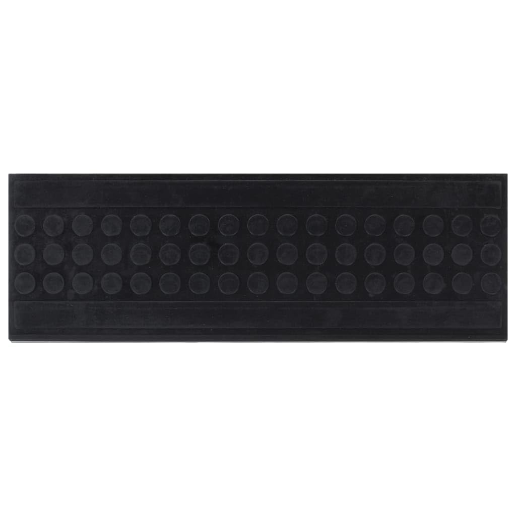 Tidyard Marches d'escalier 5 pcs 25x75 cm Caoutchouc, Tapis de Sécurité Antidérapant Marchette escalier d'intérieur pour Animaux Domestiques et Personnes Agée Style C