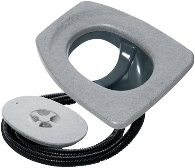 Separett Privy Urine-Separating Toilet Seat Kit with Insulating Styrofoam Seat | Grey | Non-Electric | For DIY Compost Toilet Builds in Cabins, Sheds & Off-Grid Settings