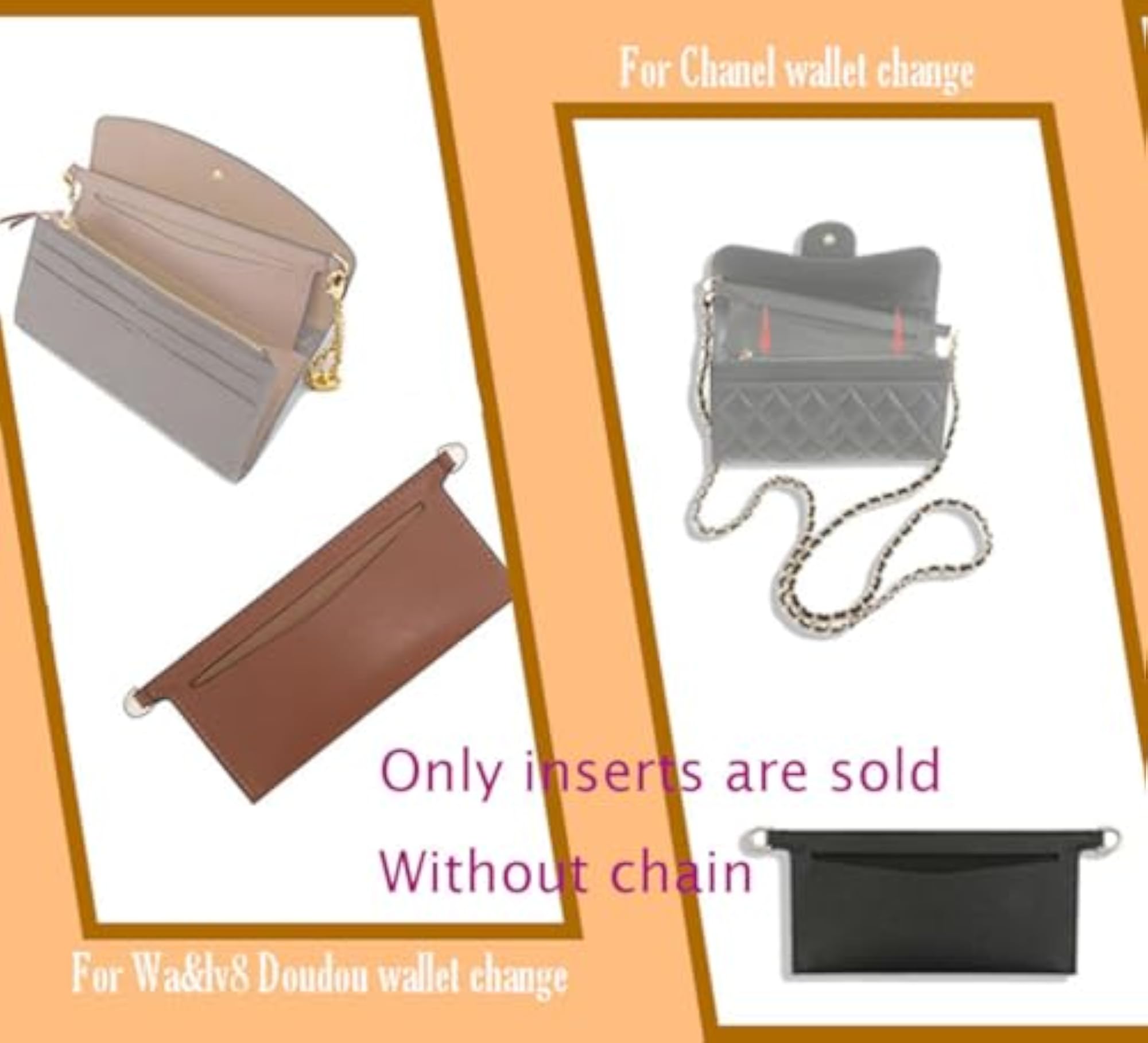 Purse Kit for Sarah Bag with Detachable Organizer
