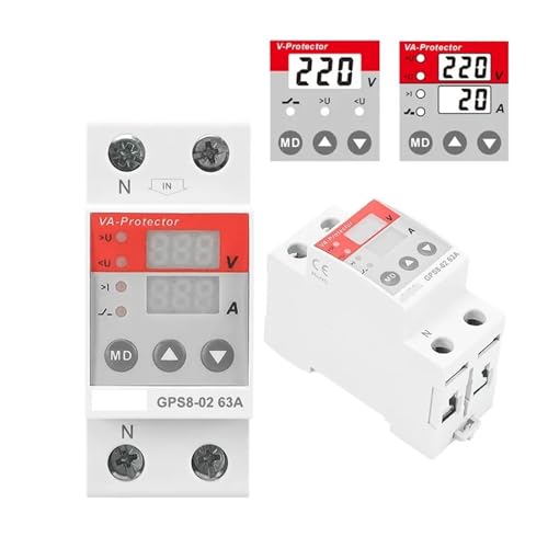 Dispositivo de protección de bajo voltaje GPS8 contra cortes de luz y picos de tensión 63A 6