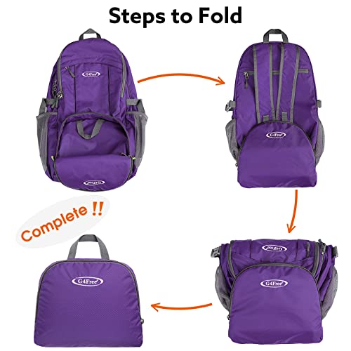 Image of G4Free 40L Lightweight Packable Hiking Backpack, Waterproof Travel Daypack