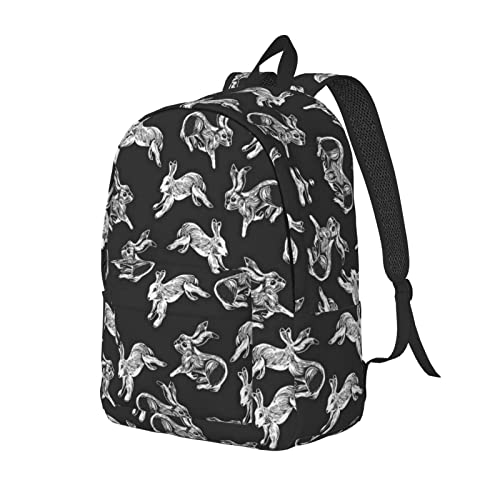 Grand sac à dos pour ordinateur portable taille S lapin tasses décontracté