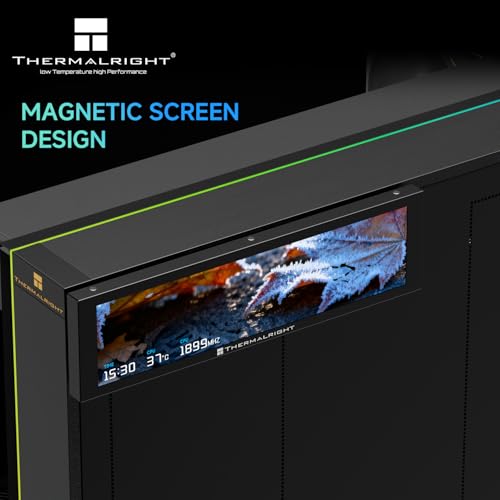 Image of TR Thermalright Trofeo Vision 9.16 LCD Black, 1920x480 Resolution-Support Switching Between Multiple Dynamic Images /Videos,Magnetic Display Screen-9.16in,Customize Display-Image /Video
