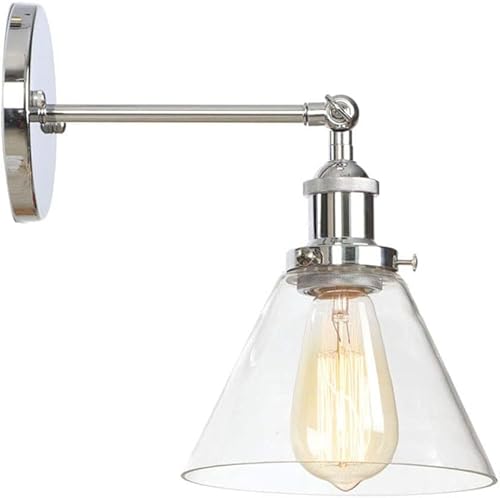 Lámpara De Montaje En Pared Industrial, Cabeza Ajustable Lámpara De Pared Moderna Barra De Pasillo Isla De Cocina Luces De Pared Scoe Luminaria De Iluminación Decorativa Loft E27 Base, A