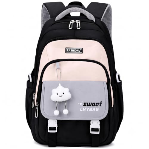 Image of Backpack Bags for Girls, Boys & Women With Multi-pockets, Laptop Bag with Large Capacity Bookbags Waterproof for School, Tuition, College, Camping, Travel