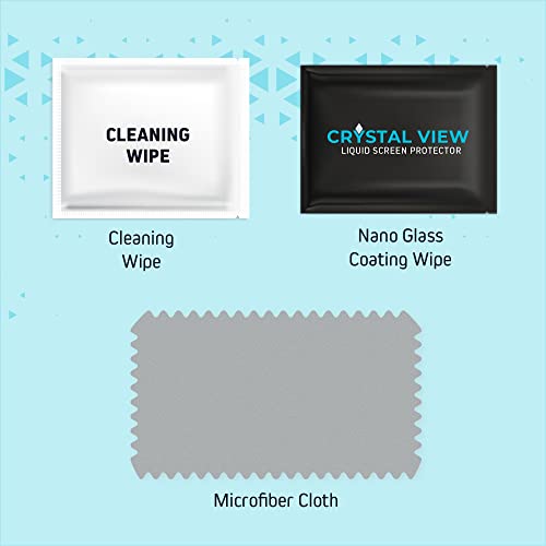 CRYSTAL VIEW Liquid Glass Screen Protector - Wipe On Scratch and Shatter Resistant Nano Protection for All Phones Tablets Smart Watches Universal