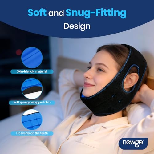 Image of NEWGO Wisdom Teeth Pain Relief Ice Pack for Face Oral Surgery Recovery, Long Lasting Cold Face Wrap with Face Contoured Design for TMJ Relief, Tooth Extraction, Jaw Discomfort