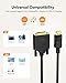 CableCreation DisplayPort to DVI Cable 6FT, Unidirectional DP Cable 1080P@60Hz Full HD, Gold-Plated Adapter Male to Male Compatible With Laptop, Monitor, Projector and More