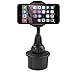 Macally Cup Phone Holder for Car Mount for Apple iPhone 11 Pro Max XS XS Max XR X 8 8+ 7 7 Plus 6s 6 5s SE, Samsung Galaxy S10 Plus S9 S8 Note, LG, Nexus, Google Pixel 3, Motorola, Smartphone (MCUP),Black