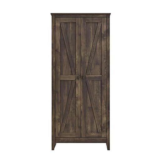 Ameriwood Home Farmington Wide Storage Cabinet, 31.5", Rustic