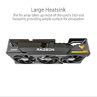 ASUS TUF Gaming AMD Radeon RX 7900 XTX OC Edition 24GB GDDR6 Gaming Grafikkarte (PCIe 4.0, Speicher, 1x HDMI 2.1, 3X DisplayPort 2.1, GPU Tweak III, TUF-RX7900XTX-O24G-GAMING) – Ansicht 4