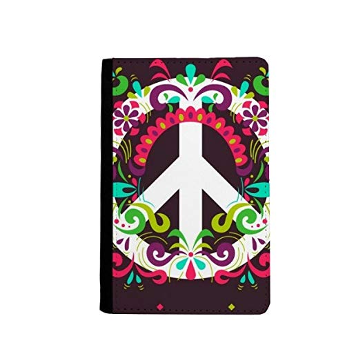 Porte-passeport coloré étui de protection voyage motif paix universel