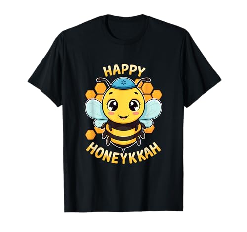 Feliz Honeykkah Bee Jewish Holiday Funny Hanukkah Camiseta