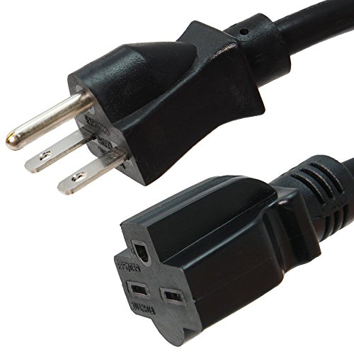Amazon | Nema 6 – 15延長電源コード – 15 A / 250 V、14 AWG – Iron