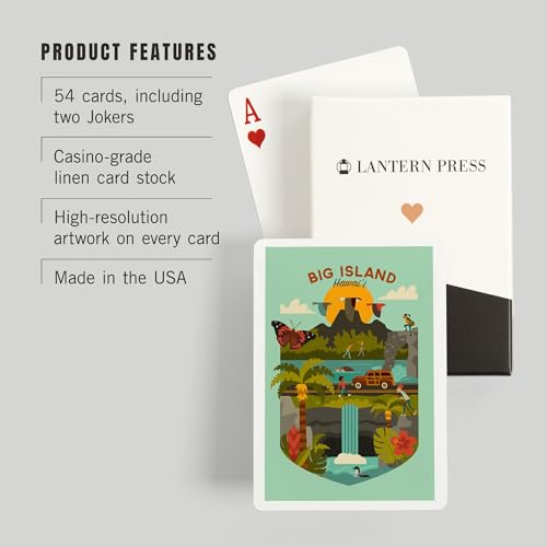 Baraja de cartas Poker Big Island Hawaii 52 cartas miniatura 3