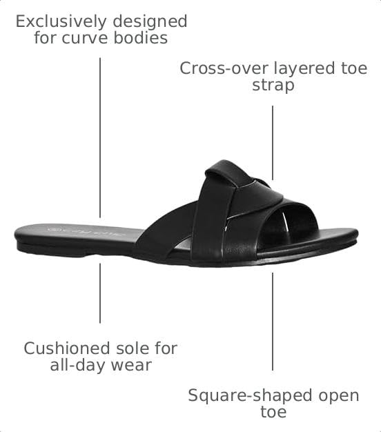 Image of City Chic Women's Wide FIT Spark Slide