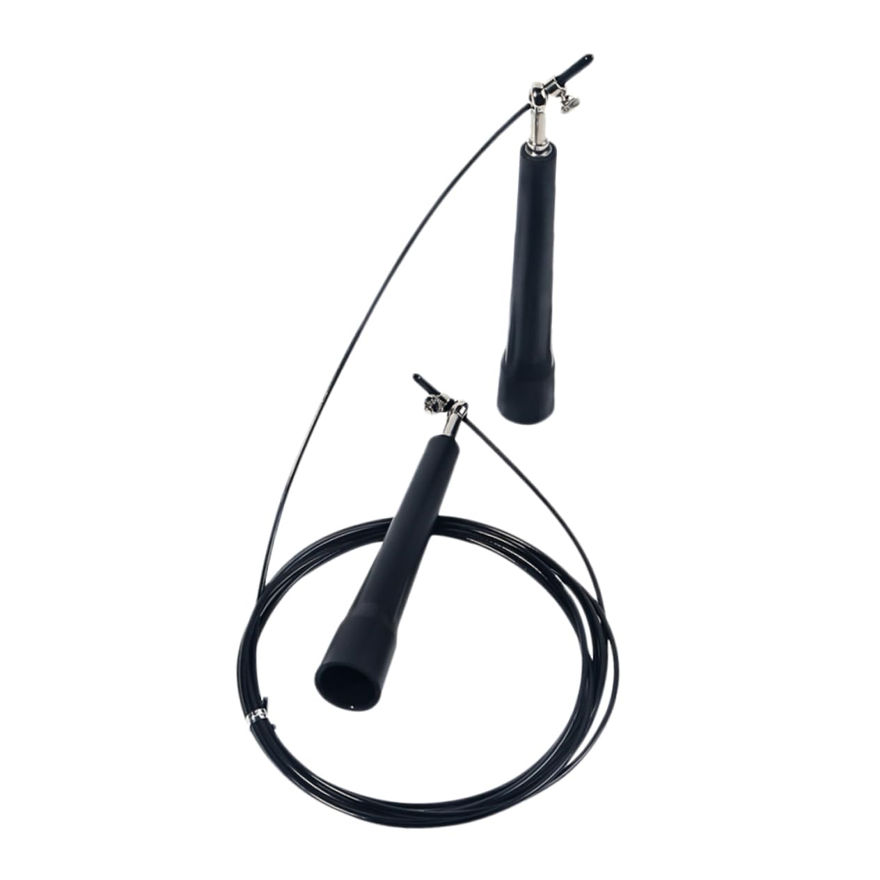 VANZACK Springseil Abnehmen beim Seilspringen Übungsseil Seilspringen trainieren sprungseil jumping rope jump rope springschnur sprungtuch schlagschnur Trainingsseil Black