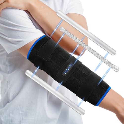 Elbow Brace for Pain Relief and Comfort During Sleep - Effective Support for Ulnar Nerve Entrapment, Tendonitis, Arthritis, and Sports Injuries