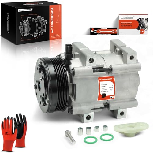 A-Premium AC Compressor with Clutch Compatible with Ford Mustang 4.0L 2007-2010, with FS18 Compressor, 6 Grooves