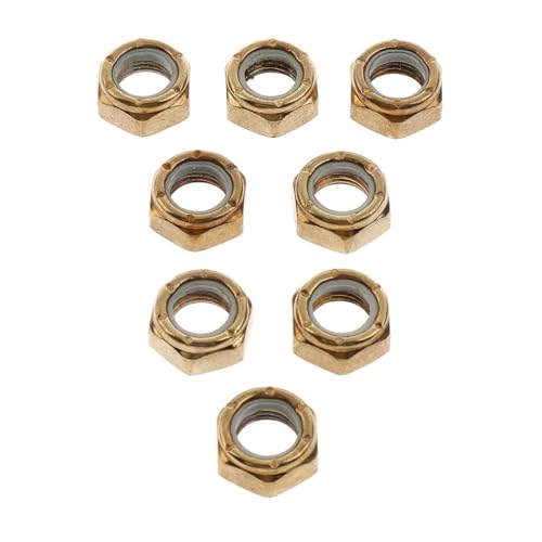Amagogo 8pcs Longboard Nuts Set, Golden, 7x10x14mm for