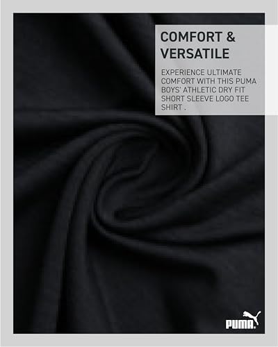 PUMA Boys Youth Dry Fit T-Shirt - Active Performance Short Sleeve Athletic Shirts for Teens (Size: 8-20)4