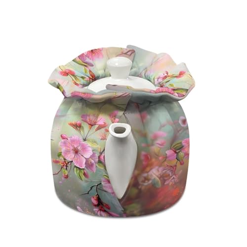Image of Hummingbird Tea Cosy Breakfast Warmer Kitchen Teapot Dust Cover Insulation and Keep Warm Fabric Teapot Cover Home Kitchen Table Decorative Accessories