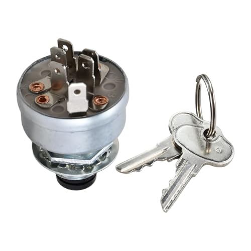 TCA22740 Ignition Switch with 2 Keys TCA15075 AM101561 Compatible with John Deere Tractor Lawn Mower 130 160 165 170 175 180 185 240 Z235 Z255 Z915B Z920M Z920R Z925M Z930M Z930R Z950R Z960R Z970R