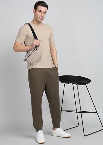 Image of Alan Jones Clothing Men's Regular Fit Mid Rise Track Pant