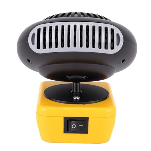 Hyuduo Portable Space Heater 200W Cordless Battery Powered 360 Degree Rotatable Small Heater with Dual Heat Settings 131-185 for Car Camping Office Desk Personal Use