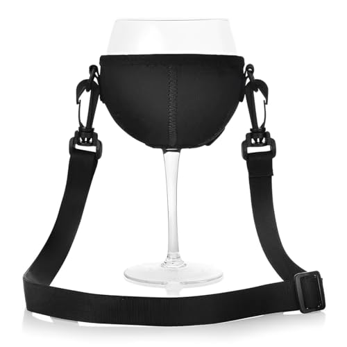 UYVPAER 1 Piezas De Soporte para Copas, Soporte para Copas Colgante, Soporte para Copas De Vino, Soporte para Copas De Cuello, Cordones Ajustables para Copas De Vino