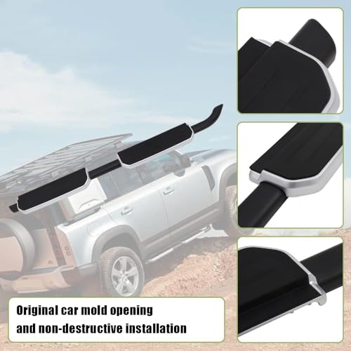 2 piezas estribos laterales para Land Rover Defender 110 130 miniatura 3