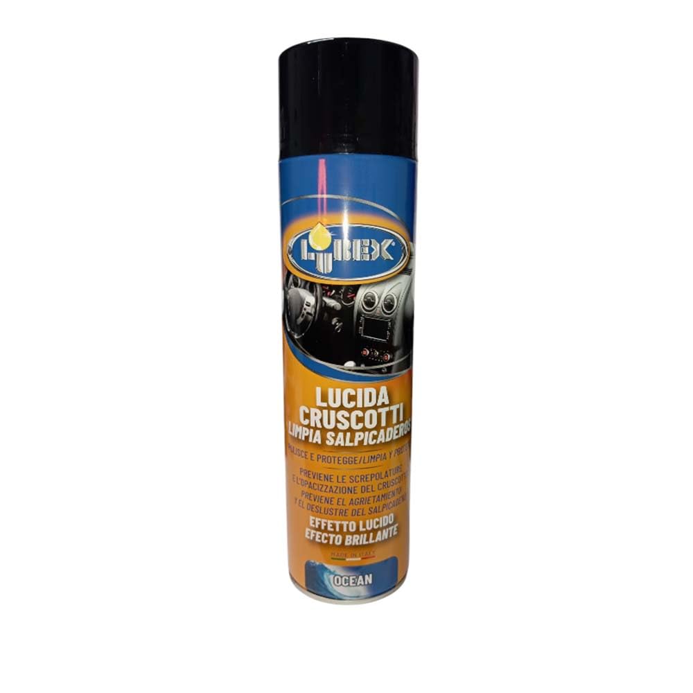 Kit Pulizia Auto Completo 8 Pezzi Professionale - Set Manutenzione Veicoli Moto Camper con Lucida Cruscotti, Nero Gomme, Pasta Abrasiva, Detergente Cerchi e Pelle, Salviette e Arbre Magique