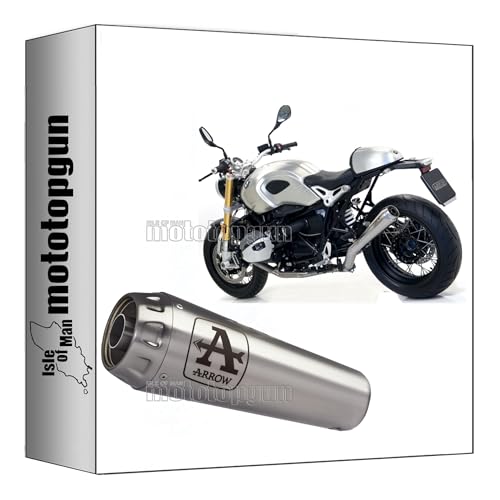 Silencieux Arrow Pro-Race nichrom homologue sur BMW R Nine T