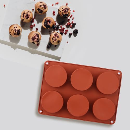 Brand Silicone Muffin Pan - 6 or 8 Cups Non-Stick Cupcake Molds, Food Grade Silicone Baking Tray for Making Egg Muffins and More - Image 6