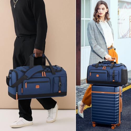 Image of UKEIN Luggage Sets 5 Piece, Carry On Luggage 20In With Spinner Wheels, Hardside Suitcase Set with TSA Lock,Durable Large Suitcase With Travel Backpack for Men-20 /24 /28in (Blue, 5 piece set)