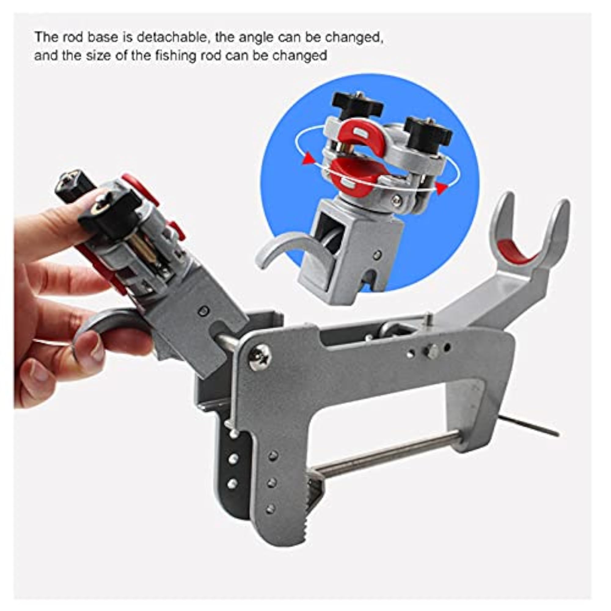 Aluminium Alloy Portable Fishing Rod Holder Stand