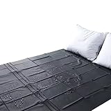 SenLuxe Wasserdichtes Erotik Bettlaken für Paare, 220 x 200 cm, Liebesdecke Wasserdicht für Sex Waschbar Latex Laken (Schwarz)