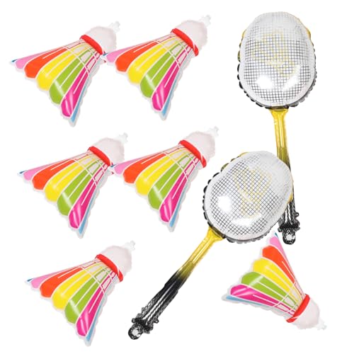 ifundom 8pièces Ballons Gonflables De Badminton Aluminium Pour Décoration De Fête Suspension Simple Adaptés Aux Et Événements