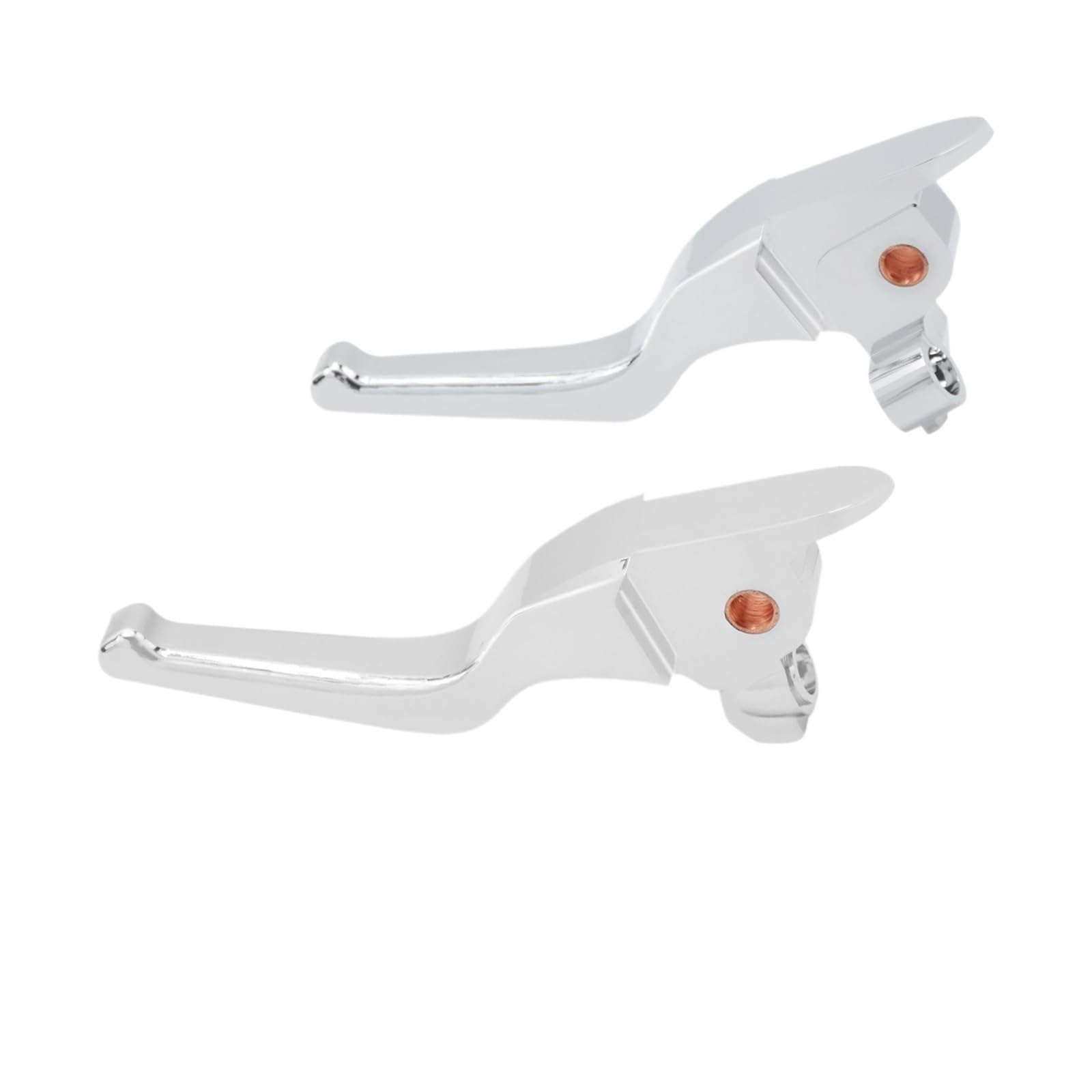 Ywqjiopm Chrome Brake Clutch Motorcycle Brake Clutch Lever Motorcycle Short Brake Clutch Lever 3 Finger Levers For Touring Electra Street Glide For Road King Fltrx Ultra Cvo 2014-2016