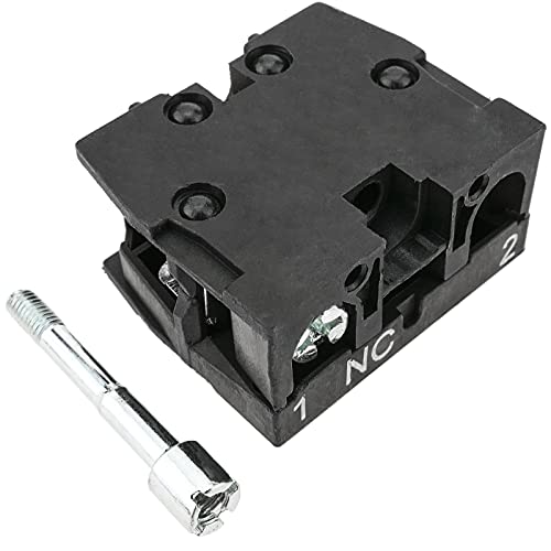 BeMatik - Kontaktblock Hilfsschalter ZB2-BE102 normalerweise geschlossen NC 400V 10A Cover
