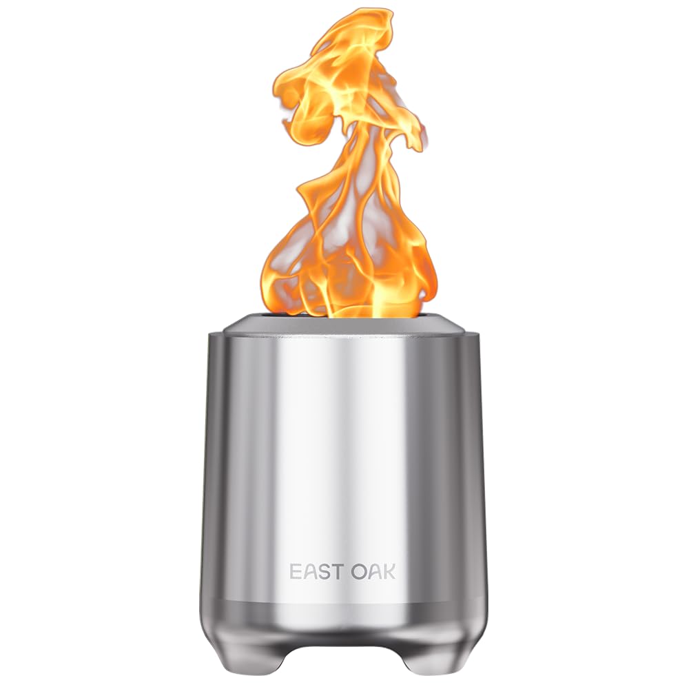 EAST OAK ミニ 卓上 ステンレススチール ファイヤーピット シルバー