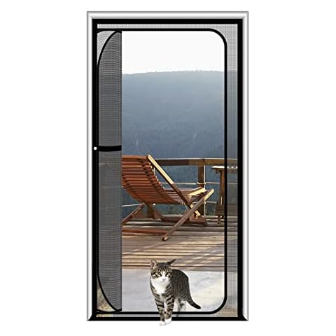 SHRRL Rejilla para gatos, puerta de balcón, apto para puerta de 90 cm x 210 cm, puerta de malla gruesa Cover